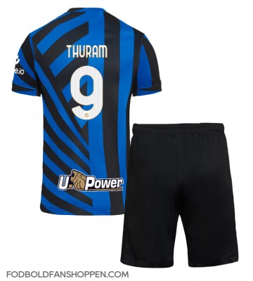 Inter Milan Marcus Thuram #9 Hjemmebanetrøje Børn 2024-25 Kortærmet (+ Korte bukser)